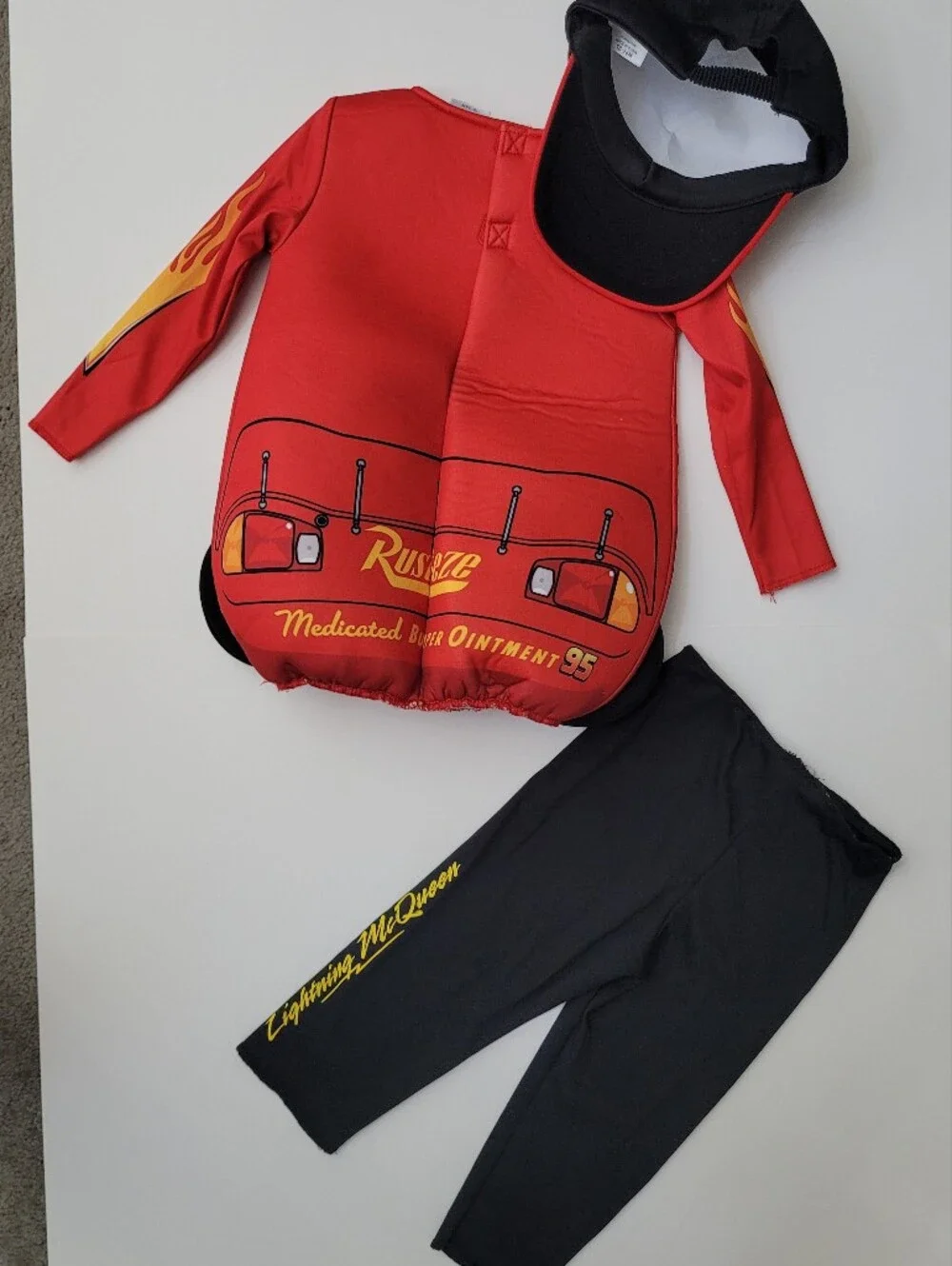 Lightning Mcqueen Costume Set Disney Pixar Cars 18-24 Month Hard To Find Racecar